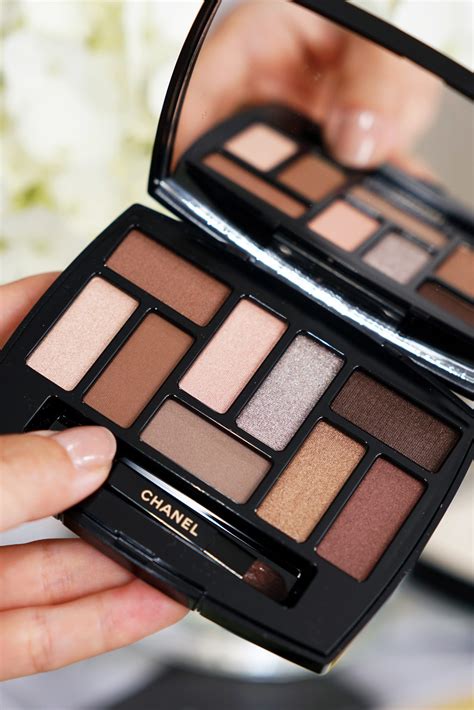 chanel makeup eyes|Chanel les beiges eyeshadow intense.